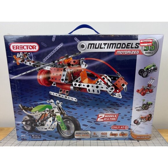 Erector Multimodels Motorized Building Set 35 Models 460 Parts New Ages 8+ - Picture 1 of 11